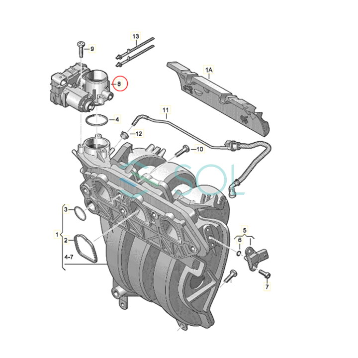 楽天市場】出荷締切18時 スロットルボディ スロットルバルブ  