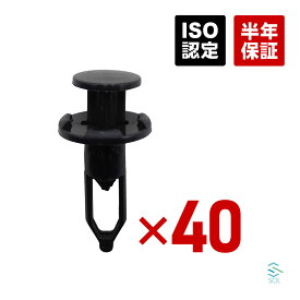 出荷締切18時 トヨタ アクア EQ FJクルーザー IQ MR-S RAV4 ラブフォー WiLL VS アイシス プッシュ式 バンパークリップ ドアクリップ リベット 内張 40個セット