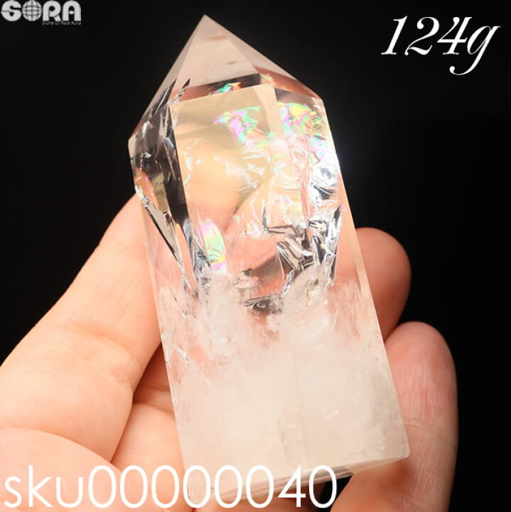 楽天市場】パワーストーン 水晶 レインボー水晶 アイリス水晶 ポイント 