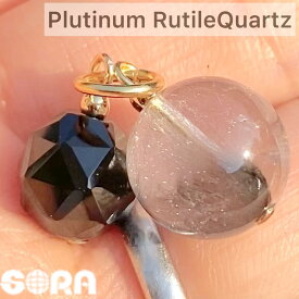 金運祈願・財運祈願・事業隆盛祈願 SAプラチナルチルクォーツ 5Aモリオン パワーストーン 天然石 チャーム