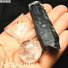 【限定1点モノ】開運祈願 原石セット　店長の気まぐれシリーズ 3点セット モリオン (黒水晶) 水晶 丸玉(カンチェンジュンガ産) 水晶 ピラミッド(ヒマラヤ産) パワーストーン　原石