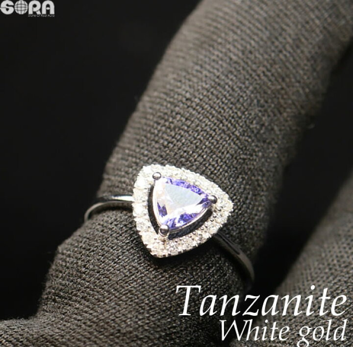 楽天市場】タンザナイト ダイヤモンド リング k18 【鑑別書付】SA 