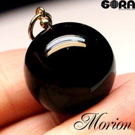 パワーストーン ネックレス 5A モリオン ウルトラ大玉チャーム 18mm 【鑑別済】魔除け祈願の石 黒水晶 チャーム 天然石 厄除け ペンダント