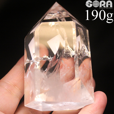 パワーストーン 水晶 レインボー水晶 アイリス水晶 ポイント 原石 天然石 クラスター 置物 ブラジル産 | 天然石　ＳＯＲＡ