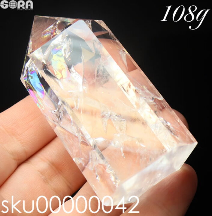 楽天市場】パワーストーン 水晶 レインボー水晶 アイリス水晶 ポイント 