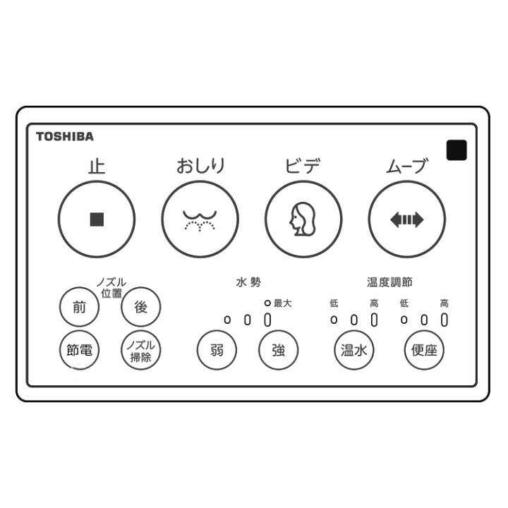 楽天市場】東芝 温水洗浄便座用リモコンSCS-T275用(東芝部品コード 