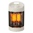 《お部屋がまんべんなく暖まる、120℃/360°首振り機能付き》丸隆 360度首振りカーボンヒーターA0033-WH(300/600W切換)