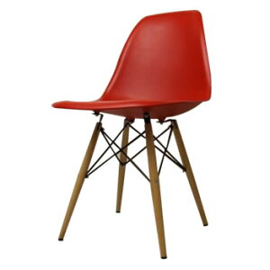 sŏ㋉̃tHrOɁtC[Y DC-231A-RD DSW Dining Shell side chair Wood basebh