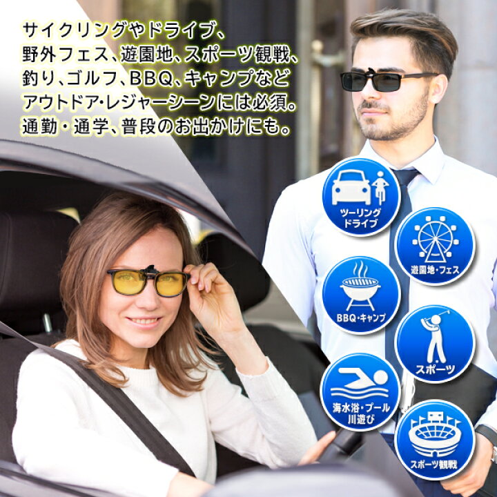 送料無料 クリップオンサングラス デスクワーク Noyl475 夜間運転 オリジナルイエロー N 送料無料 クリップオンサングラス デスクワーク Noyl475 夜間運転 オリジナルイエロー N
