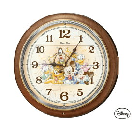 【本日7％OFF!】送料無料 ! SEIKO×ディズニー 電波時計 からくり時計 ミッキー＆フレンズ 壁掛け時計 FW587B スワロフスキー【 セイコー Disney キャラクター クロック 動く 鳴る 音楽 プレゼント かわいい 】 送料込 100S◇ 掛時計FW587B