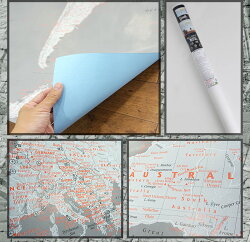 楽天市場 8 Offクーポンあり 壁紙 地図 イギリスブランド 1wall World Map Silver World Map Neutral World Map インポート壁紙 輸入壁紙 デザイン おしゃれ 海外製 クロス Diy リフォーム 撮影 背景 背景紙 店舗 装飾 インテリア 内装 補修 Diy
