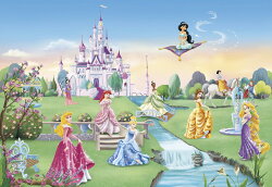 楽天市場 壁紙 ディズニー プリンセス おしゃれ 輸入壁紙 のりあり Diy リフォーム Disney シンデレラ 美女と野獣 ベル ラプンツェル ジャスミン アラジン 子供部屋 ドイツ製 8 414 Princess Castle Csz Diy