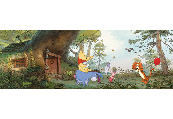 楽天市場 壁紙 ディズニー ドイツ製 4 413 Pooh S House 輸入壁紙 くまのプーさん Diy