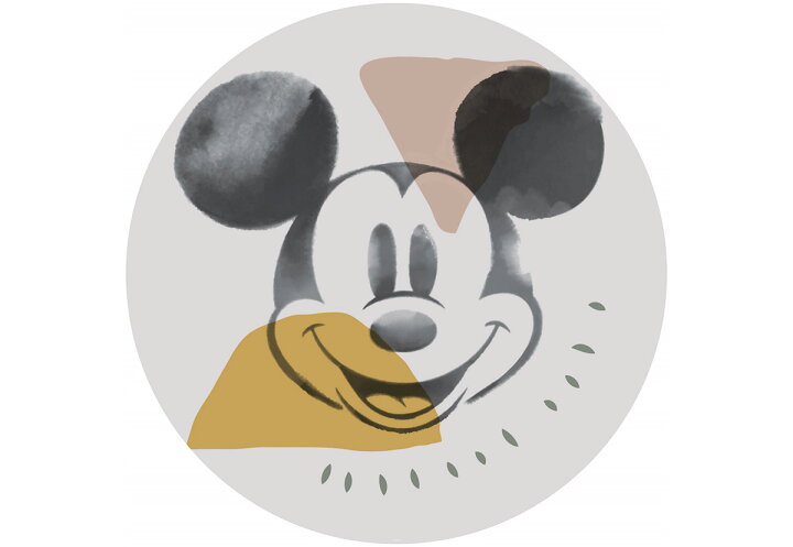 楽天市場 壁紙 シールタイプ 貼ってはがせる ディズニー ミッキーマウス ミッキー おしゃれ 可愛い ドイツ製 Dd1 039 Mickey Abstract ミッキー アブストラクト Csz Diy