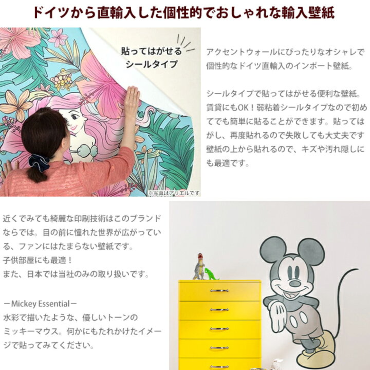 楽天市場 1000円offクーポンあり 壁紙 シールタイプ 貼ってはがせる ディズニー ミッキーマウス ミッキー ワンポイント おしゃれ 可愛い ドイツ製 Mickey Essential ミッキーエッセンシャル Csz Diy 楽天市場 1000円offクーポンあり 壁紙 シールタイプ 貼ってはがせる ディズニー ミッキーマウス ミッキー ワンポイント おしゃれ 可愛い ドイツ製 Mickey Essential ミッキーエッセンシャル Csz Diy