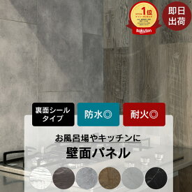 [10％OFFクーポン×ポイント10倍 25日20時から4時間限定] バスパネル ウォールパネル 壁材 内装 ウォールデコッシュ 10枚入 浴室パネル 防水パネル お風呂 コンロ周り 防水 耐火 貼り壁 壁パネル 室内 石目 木目 大理石風 ブラック ホワイト リフォーム CSZ