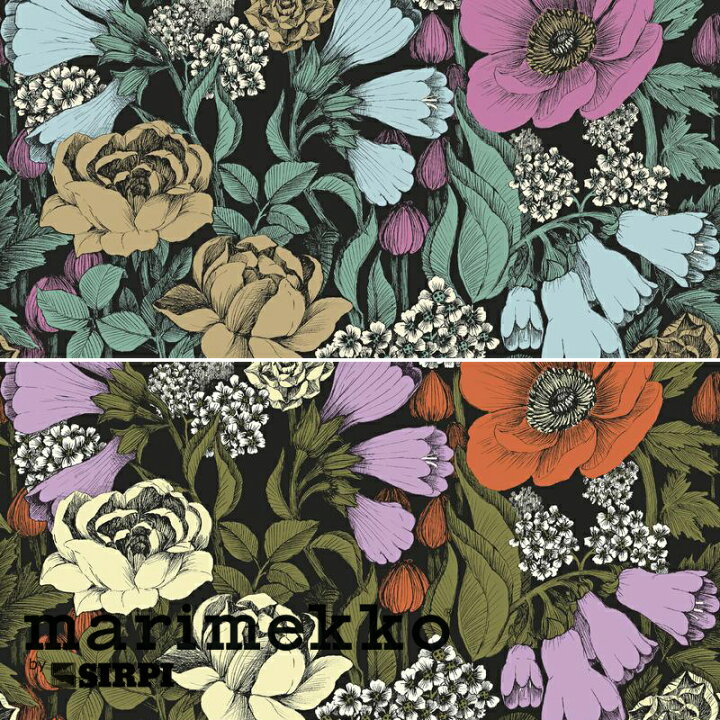 楽天市場 壁紙 クロス マリメッコ Marimekko Oodi オオディ 53cm 10m 輸入壁紙 北欧 北欧デザイン フリース壁紙 花柄 個性的 派手おしゃれ カラフル インポート ウォールペーパー 不織布 フリース Diy