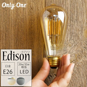 LEDd Cg E26 35W dF GW\d  k 킢 g NA HX Vbv JtF ʉƒ ȃGl  onlyone I[ Edison GW\ o C-F-1