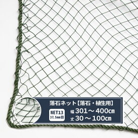 [スーパーセール限定 選べるクーポンあり] ネット 網 落石ネット 幅301～400cm 丈30～100cm [440T〈400d〉/44本 37.5mm目] 【NET13】 落石 植生 落石防止 芝押え ゴルフ場 荷崩れ防止 落下防止 JQ