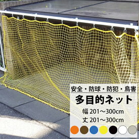 ネット 網 多目的ネット幅201〜300cm 丈201〜300cm 【NET15C】 ベランダ 転落防止 ゴルフネット 防球ネット 鳥よけ 鳥害ネット 防犯ネット 安全ネット JQ