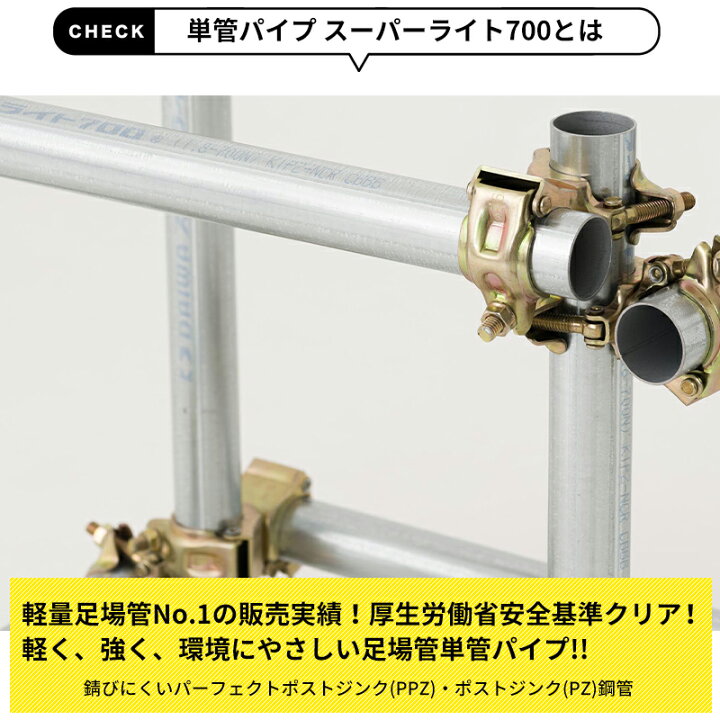 楽天市場】単管パイプ パイプ ブラック Φ48.6mm 2mまで 鋼材 足場  