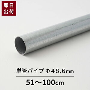 PǃpCv pCv 48.6mm 1m܂ | pCv pCv SpCv P DIY y  h Vo[ o 48.6×1.8 [yċ pPǃpCv X[p[Cg700 51`100cm] H-N-0