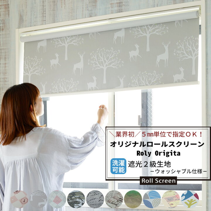 楽天市場】ロールスクリーン ロールカーテン 防炎 ウォッシャブル仕様 