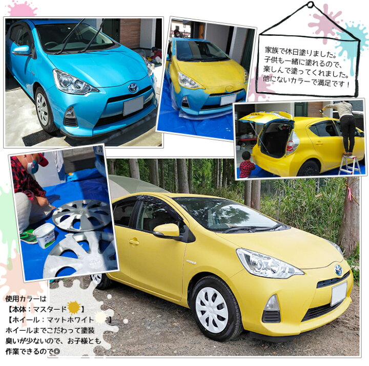 楽天市場 水性車用塗料 Car Paint 8kg 水性塗料 ペンキ 車を塗る 車塗装 車塗料 全塗装 車 自転車 リメイク 艶消し マットカラー Diy 塗装 カーペイント 塗装diy 補修 Dippin Paint Jq Diy