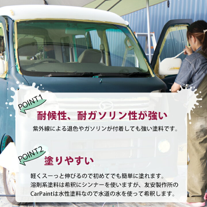 楽天市場 水性車用塗料 Car Paint 6kg 水性塗料 ペンキ 車を塗る 車塗装 車塗料 全塗装 車 自転車 リメイク 艶消し マットカラー Diy 塗装 カーペイント 塗装diy 補修 Dippin Paint Jq Diy