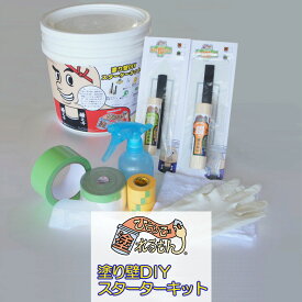 [全品ポイント5倍×20日限定] 天然塗り壁材 ひとりで塗れるもん道具 DIYスターターキット［メーカー直送品］[塗り壁 石灰製壁材 内装仕上げ材 壁 壁紙 土壁 簡単 漆喰 不燃 子供 安心 安全 防カビ 保湿 道具セット 揃ってます DIY 友安製作所] JQ