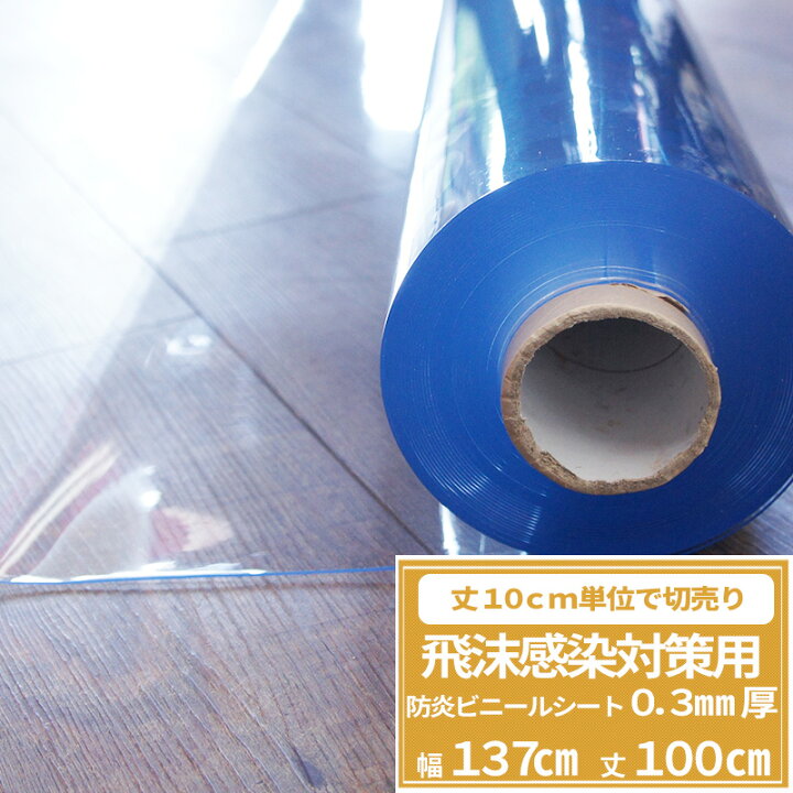 楽天市場 ビニールシート 透明 防炎 0 3mm厚 切売 カット売り 幅137cm 丈100cm 飛沫対策 飛沫防止 ウィルス対策 コロナ コロナ対策 防炎ビニール 間仕切 ビニール り 飛沫感染対策用防炎ビニールシート Ft99 Jq Diy