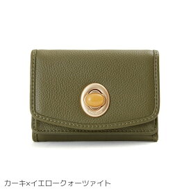 本日限定 全品+10倍♪※先行予約◇5月中旬-下旬納期♪ショップ袋おまけ付【Hashibami ハシバミ】ジェムストーン レザーミニウォレット/財布【送料無料】正規品※予約はクーポン無効/キャンセル不可