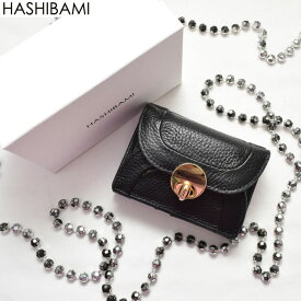 今だけ全品ポイントUP♪※先行予約◇5月中旬-下旬納期※ショップ袋おまけ付【Hashibami ハシバミ】 レザーラウンドフォルムミニ財布 ウォレット【送料無料】 正規品