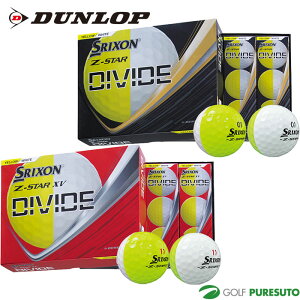 �_�����b�v �S���t NEW �X���N�\�� Z-STAR9 DIVIDE�^Z-STAR XV9 DIVIDE �z���C�g�C�G���[ �S���t�{�[�� 1�_�[�X�i12���j 2025�N���f�� DUNLOP ���{���K�i