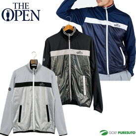 THE OPEN コンビネーションブルゾン メンズ 171-54212 フルジップ ブルゾン 撥水 ストレッチ UVカット ジャージ おしゃれ ブランド