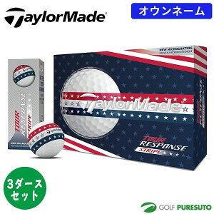 �I�E���l�[�� �e�[���[���C�h �S���t�{�[�� TM26 �c�A�[���X�|���X �X�g���C�v USA�{�[�� 3�_�[�X�Z�b�g 36������ 2026�N���f�� Tour Response Stripe Taylormade ���[�G�X�G�[ �����Y�y��Ti���z
