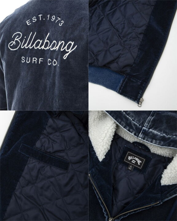 楽天市場】ビラボン BILLABONG インディゴ ベロア ジャケット INDIGO 