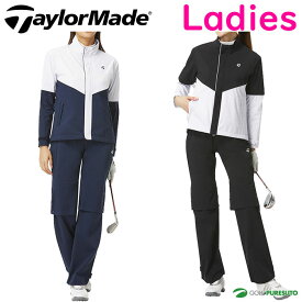 レディース テーラーメイド TM ベーシック レインスーツ TD470 ゴルフウェア レインウェア 上下セット 長袖 半袖 N87440／N87441 おしゃれ golf ブランド