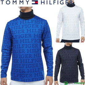 トミー ヒルフィガー ゴルフ 長袖 トーナルロゴ タートルネックシャツ メンズ THMA377 ゴルフウェア おしゃれ ブランド
