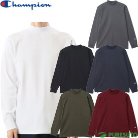 チャンピオン Champion 長袖 ロングスリーブTシャツ モックネックシャツ メンズ C3-Y434 トップス カジュアルウェア タウンユース 2023年秋冬モデル 秋冬ウェア 23FW おしゃれ ブランド