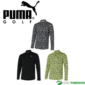 プーマ ゴルフ レオパードジャカード 長袖 ポロシャツ 624914 トップス ゴルフウェア 2023年秋冬モデル PUMA おしゃれ ブランド