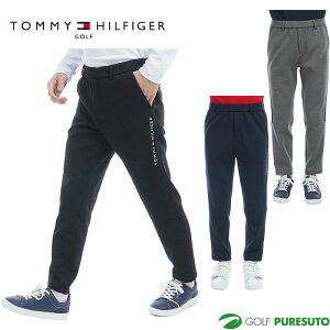 トミーヒルフィガー ゴルフ サイドライン スウェットパンツ THMA456 ゴルフウェア ボトムス 2024年秋冬モデル TOMMY HILFIGER おしゃれ 吸水速乾 UVカット メンズ ズボン