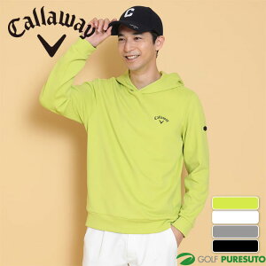 キャロウェイ ゴルフ 裏起毛 ダブルニット フーディーシャツ C24233111 ゴルフウェア トップス 2024年秋冬モデル Callaway GOLF おしゃれ メンズ
