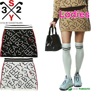 fB[X SY32 by SWEET YEARS XJ[g SYSjbgXJ[g SYG-22A08W StEFA {gX GXCT[eBgD oC XEB[gC[Y H~f H~EFA SY LOGO KNIT SKIRT p 22AW 