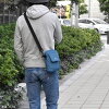 anello杢調ポリエステルスクエアミニショルダーバッグ
