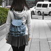 フェイクレザーフリルミニリュック