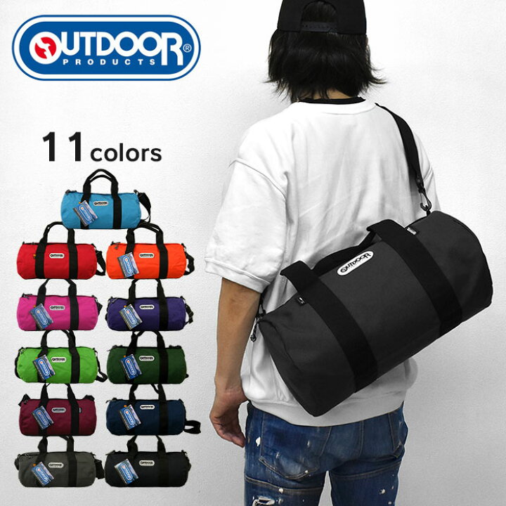 楽天市場 Outdoor Products アウトドア プロダクツ ボストンバッグ メンズ ドラムバッグ 231 ボストンバッグ ショルダーバッグ メンズ レディース 通勤 通学 遠足 ブラック 黒 R Rana ラナ