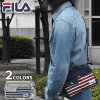 FILA(フィラ)スウェットボーダーミニショルダーバッグ