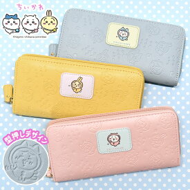 ちいかわ ハチワレ うさぎ 長財布 財布 グッズ ワッペン ラウンドファスナー レディース 女性 女子 大容量 軽い 軽量 大人 小学生 中学生 高校生 かわいい 可愛い おしゃれ オシャレ ガーリー 通勤 通学 雑貨 キャラクター プレゼント ギフト パジャマ 総柄 型押し r