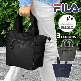 FILA フィラ 撥水 ミニトートバッグ トートバッグ メンズ 小さめ ファスナー付き 通勤 無地 軽い オシャレ/ バッグ 手提げバッグ サブバッグ シンプル カジュアル 軽量 おしゃれ 大人 ファスナー ゴルフ ブランド ポリエステル ナイロン カーキ ネイビー ブラック 黒/ r